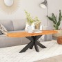 Tablero de mesa ovalado madera maciza de acacia 110x40x3,8 cm