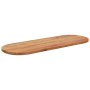 Tablero de mesa ovalado madera maciza de acacia 110x40x3,8 cm