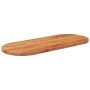 Tablero de mesa ovalado madera maciza de acacia 120x50x2,5 cm