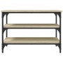 Banco zapatero madera de ingeniería roble Sonoma 70x38,5x49 cm