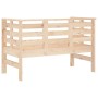 Banco de jardín madera maciza de pino 111,5x53x71 cm