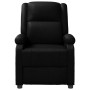 Sillón de masaje de cuero sintético negro
