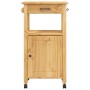 Carrito de cocina MONZA madera maciza de pino 48x40x90 cm