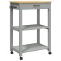 Carrito de cocina MONZA madera maciza de pino 60x40x90 cm