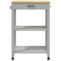 Carrito de cocina MONZA madera maciza de pino 60x40x90 cm