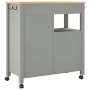Carrito de cocina MONZA madera maciza de pino 84x40x90 cm