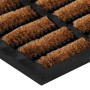 Felpudo rectangular de goma y fibra de coco 45x75 cm