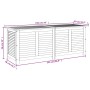 Caja de almacenaje de jardín madera maciza acacia 150x50x56 cm