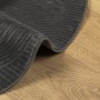 Alfombra de pelo corto look escandinavo IZA antracita Ø 200 cm