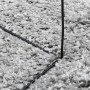 Alfombra peluda de pelo largo moderna PAMPLONA gris 140x200 cm