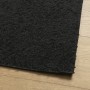 Alfombra peluda de pelo largo moderna PAMPLONA negra 200x280 cm