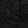 Alfombra peluda de pelo largo moderna PAMPLONA negra 200x280 cm