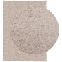 Alfombra peluda de pelo largo moderna PAMPLONA beige 200x280 cm