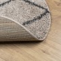 Alfombra de pelo largo moderna PAMPLONA beige antracita Ø120 cm