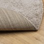 Alfombra peluda de pelo largo moderna PAMPLONA beige Ø 100 cm