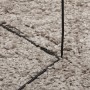 Alfombra peluda de pelo largo moderna PAMPLONA beige Ø 100 cm