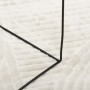 Alfombra de pelo corto look escandinavo IZA crema 120x170 cm