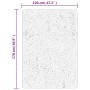 Alfombra de pelo corto look escandinavo IZA crema 120x170 cm