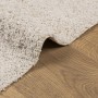 Alfombra peluda de pelo largo moderna PAMPLONA crema 80x150 cm