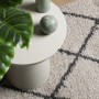Alfombra pelo largo moderna PAMPLONA beige antracita 160x160 cm