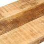 Banco de madera maciza de mango sin tratar y acero 110 cm