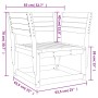 Silla de jardín madera madera maciza de pino blanco