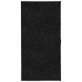 Alfombra peluda de pelo largo moderna PAMPLONA negra 100x200 cm