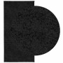 Alfombra peluda de pelo largo moderna PAMPLONA negra 100x200 cm