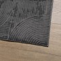 Alfombra pelo corto look escandinavo IZA antracita 120x170 cm