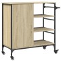Carrito de cocina madera ingeniería Sonoma 87,5x38,5x84,5 cm