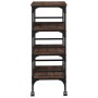 Carrito de cocina madera ingeniería marrón roble 45x35x89,5 cm