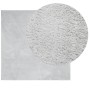 Alfombra de pelo corto suave lavable HUARTE gris 200x200 cm