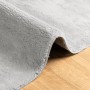 Alfombra de pelo corto suave lavable HUARTE gris 200x200 cm