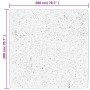 Alfombra de pelo corto suave lavable HUARTE gris 200x200 cm