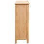 Mueble botellero de madera maciza de roble 72x32x90 cm