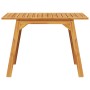 Mesa de comedor de jardín madera maciza de acacia 110x56x75 cm