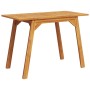 Mesa de comedor de jardín madera maciza de acacia 110x56x75 cm