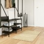 Alfombra peluda de pelo largo moderna PAMPLONA dorado 60x110 cm