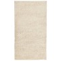 Alfombra peluda de pelo largo moderna PAMPLONA dorado 60x110 cm