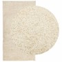 Alfombra peluda de pelo largo moderna PAMPLONA dorado 60x110 cm