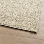 Alfombra peluda de pelo largo moderna PAMPLONA dorado 60x110 cm