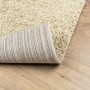 Alfombra peluda de pelo largo moderna PAMPLONA dorado 60x110 cm
