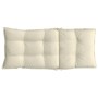 Cojines de silla respaldo alto 6 uds tela Oxford color crema