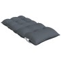 Cojines de silla respaldo bajo 2 uds tela Oxford gris antracita