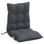 Cojines de silla respaldo bajo 6 uds tela Oxford gris antracita