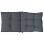 Cojines de silla respaldo bajo 6 uds tela Oxford gris antracita