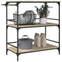 Carrito de cocina madera ingeniería roble Sonoma 100,5x50x105cm