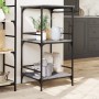 Carrito de cocina madera ingeniería gris Sonoma 60,5x50x105 cm
