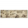 Alfombra de cocina lavable terciopelo marrón café 45x150 cm