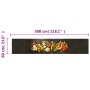 Alfombra de cocina lavable terciopelo dibujo especias 60x300 cm